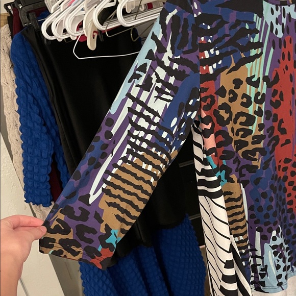 Truology Multicolor Long Sleeve Women's Top - Picture 3 of 5